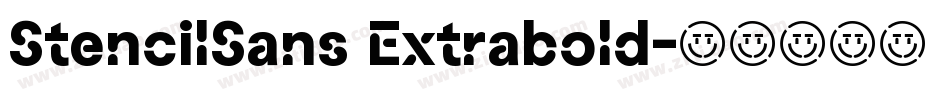 StencilSans Extrabold字体转换